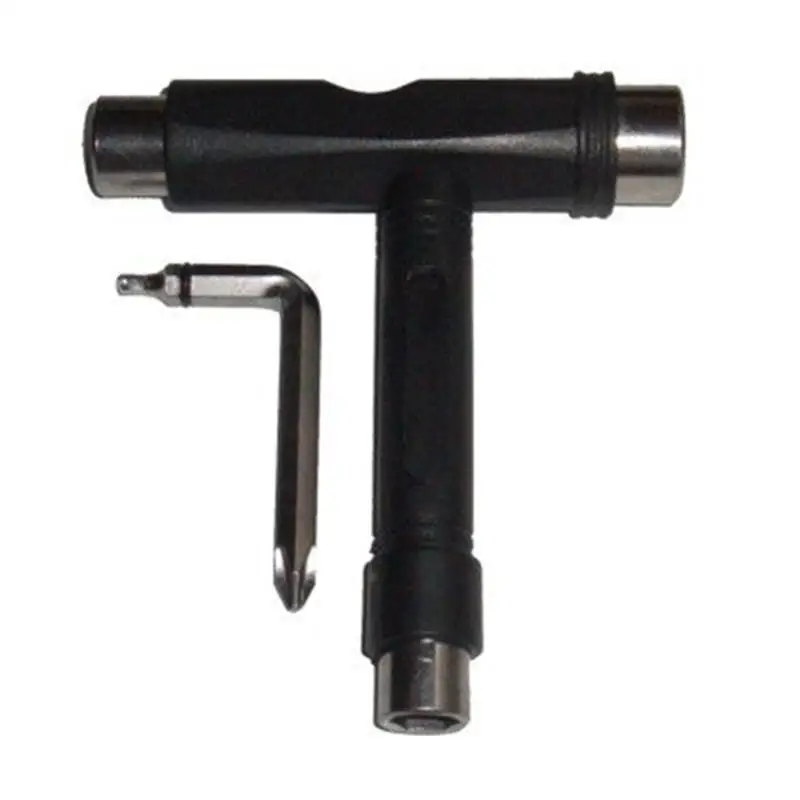 1 Набор инструментов для обслуживания скейтборда Т-инструмент гаечный ключ с шестигранным ключом сталь и ABS пластик черный