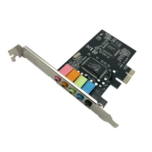 PCI-E Sound Card Audio Interface 5 Port PCI Express 5.1 Channel Stereo Surround Sound Card 3.5mm Audio Card Adapter for Computer PCI-E Sound Card Audio Interface 5 Port PCI Express 5.1 Channel Stereo Surround Sound Card 3.5mm Audio Card Adapter for Computer