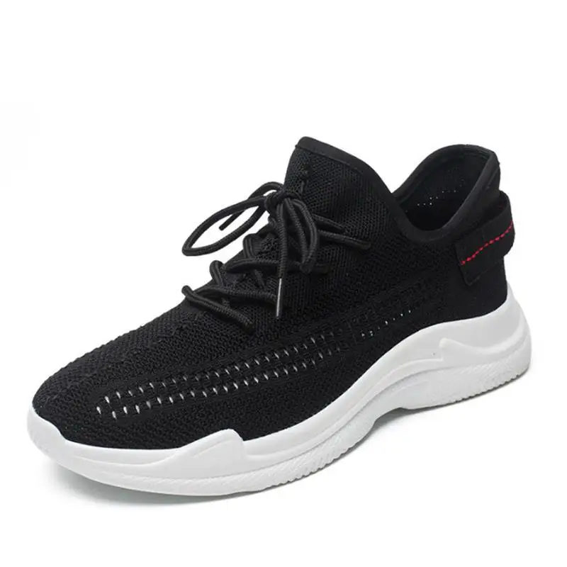 

YeddaMavis Black Running Shoes Mens Shoes 2019 Summer New Men Coconut Shoes Flying Woven Mesh Casual Sneakers Men Tide Net Shoes