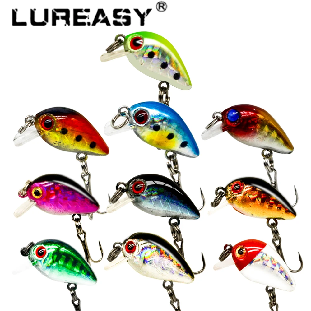 LUREASY мелкие Карповые Рыбалка приманки 30 мм 2 г Crankbait Иска Искусственный Жесткий Япония Topwater приманки воблер для карпфишинга снасти