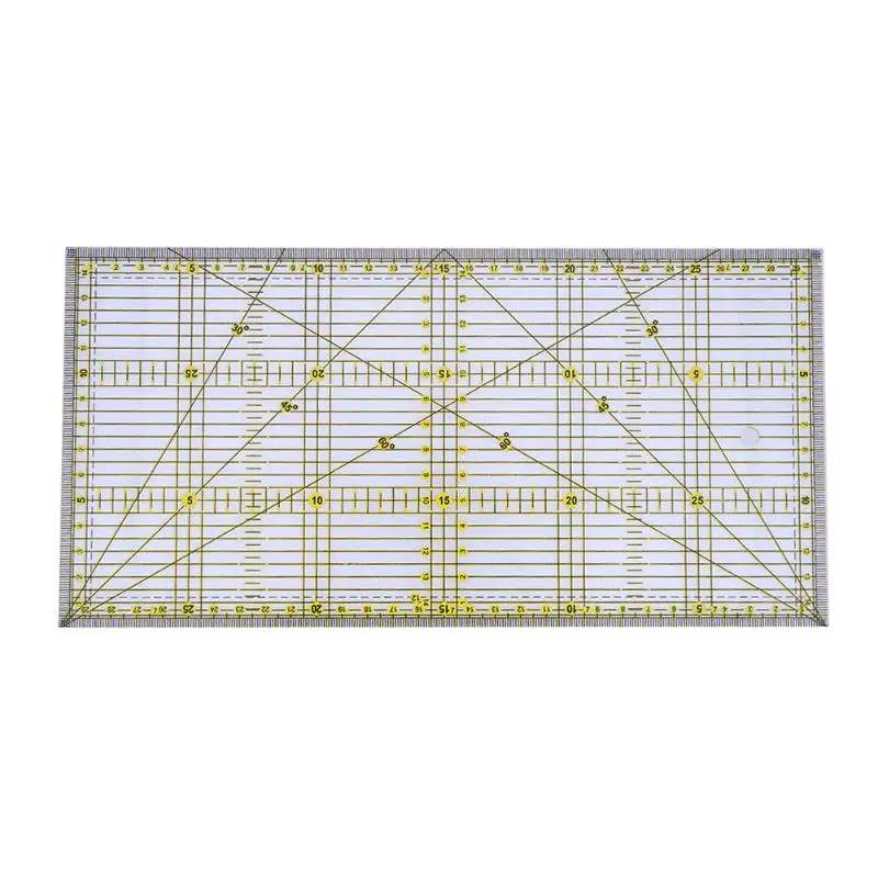 Прозрачная акриловая линейка для стёганого одеяла 30X15 см Лоскутные акриловые линейки для шитья художественные ремесла многофункциональные DIY ручные Швейные аксессуары - Цвет: 01
