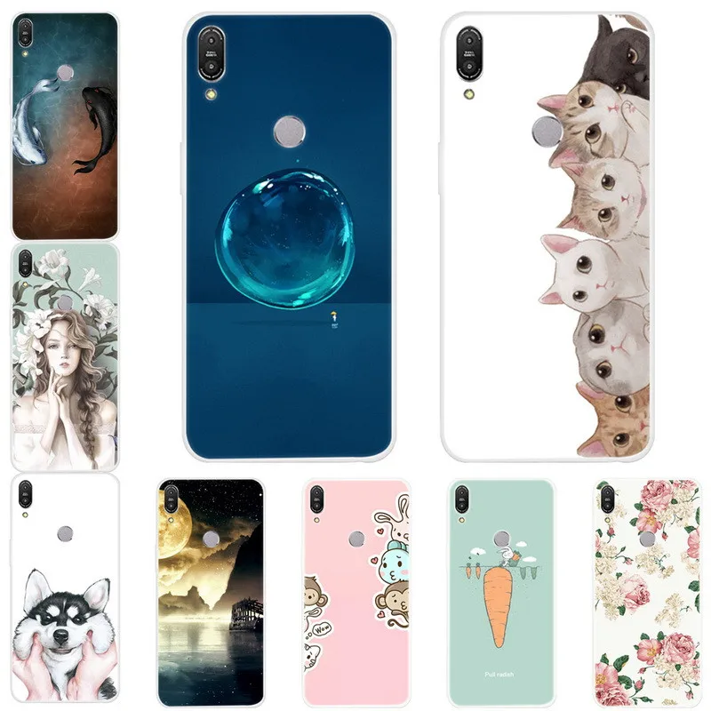 Для ASUS Zenfone Max Pro M1 ZB602KL чехол силиконовый мягкий ТПУ задняя крышка для Coque ZB601KL с