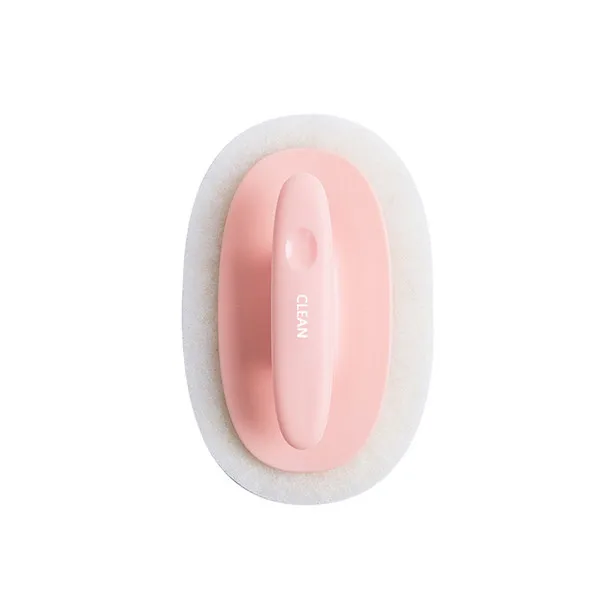 Губка щетка для очистки интенсивное Очищение щетка для ванной плитка кисть с пластиковой ручкой Сменная Губка кухонный инструмент для очистки - Цвет: pink