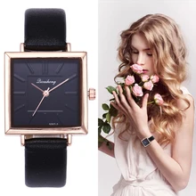 Sloggi brand luxury Women wrist Watch Korean Fashion Square Dial Watch Women Ladies Simple Scale Quartz Watch relojes para mujer