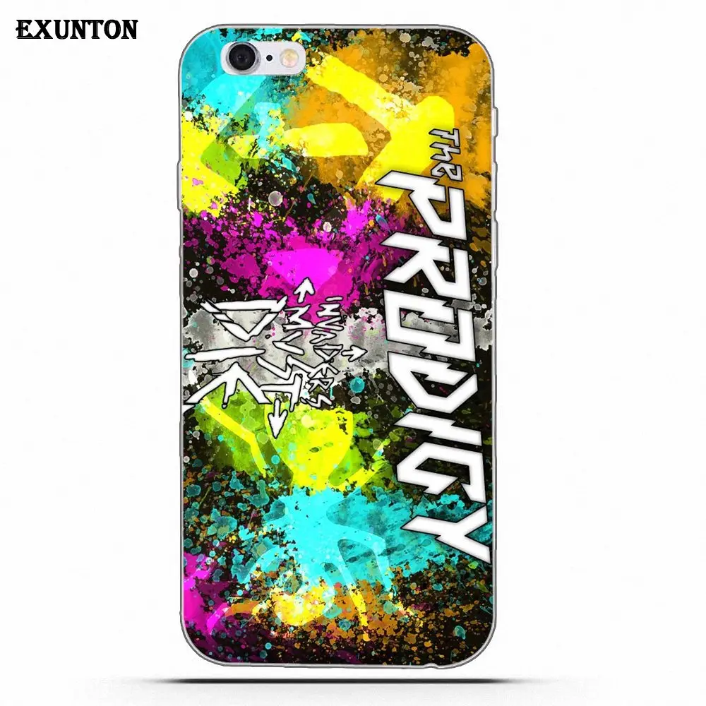 Чехол из ТПУ для Apple iPhone 4 4S 5 5C SE 6 6S 7 8 Plus X Prodigy Invaders Must Die Logo|Чехлы-накладки| |