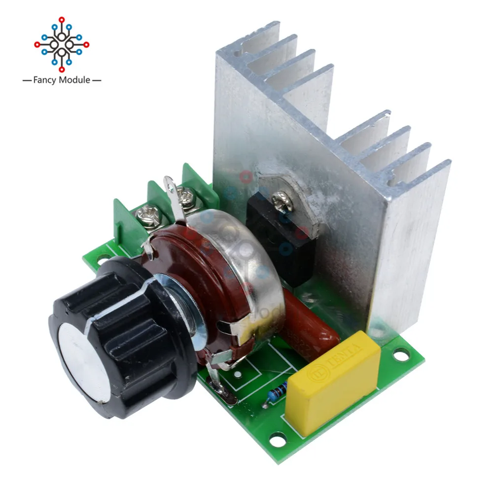 

AC 220V 4000W High Power SCR Electronic Volt Regulator Motor Speed Controller Governor Dimmer Module