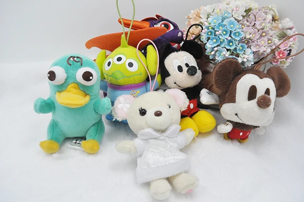 

Cute Cartoon Mickey Perry the Platypus Bear Pendant Stuff Plush Toy Doll Children Birthday Gift