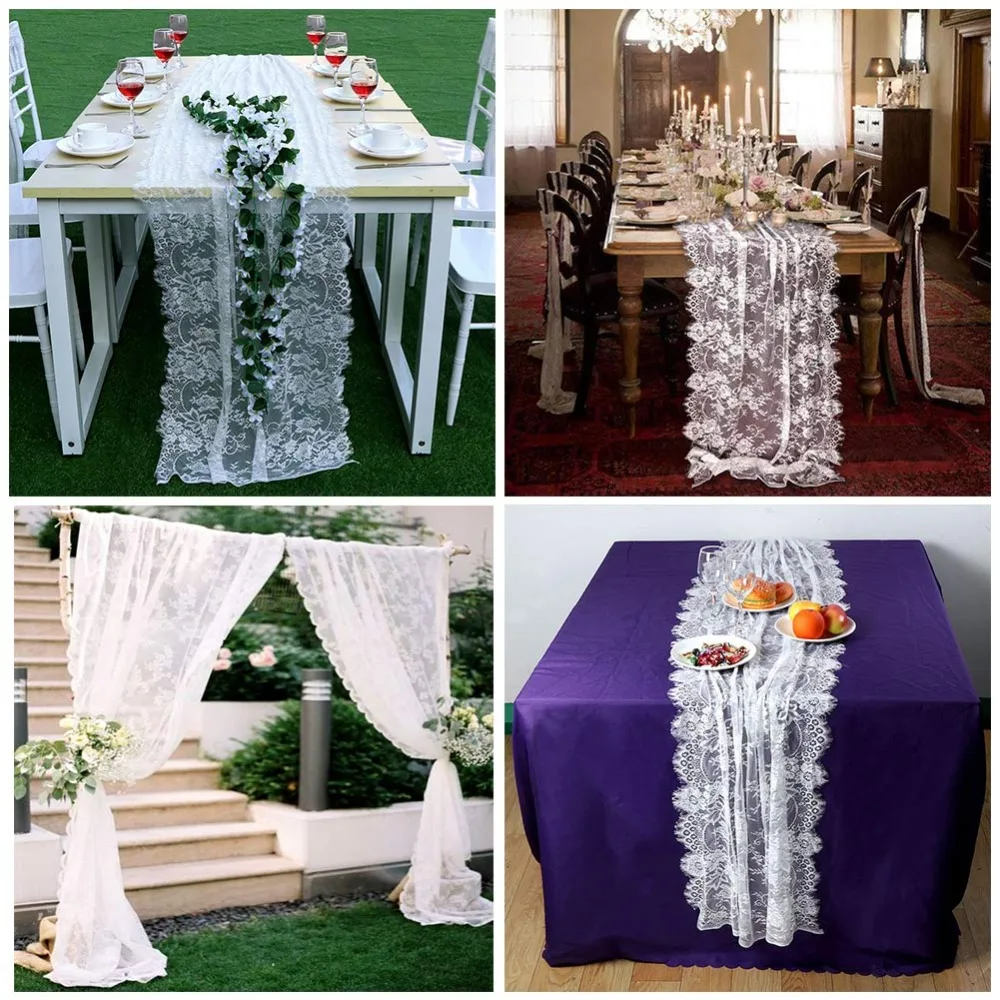 White Lace Table Runner