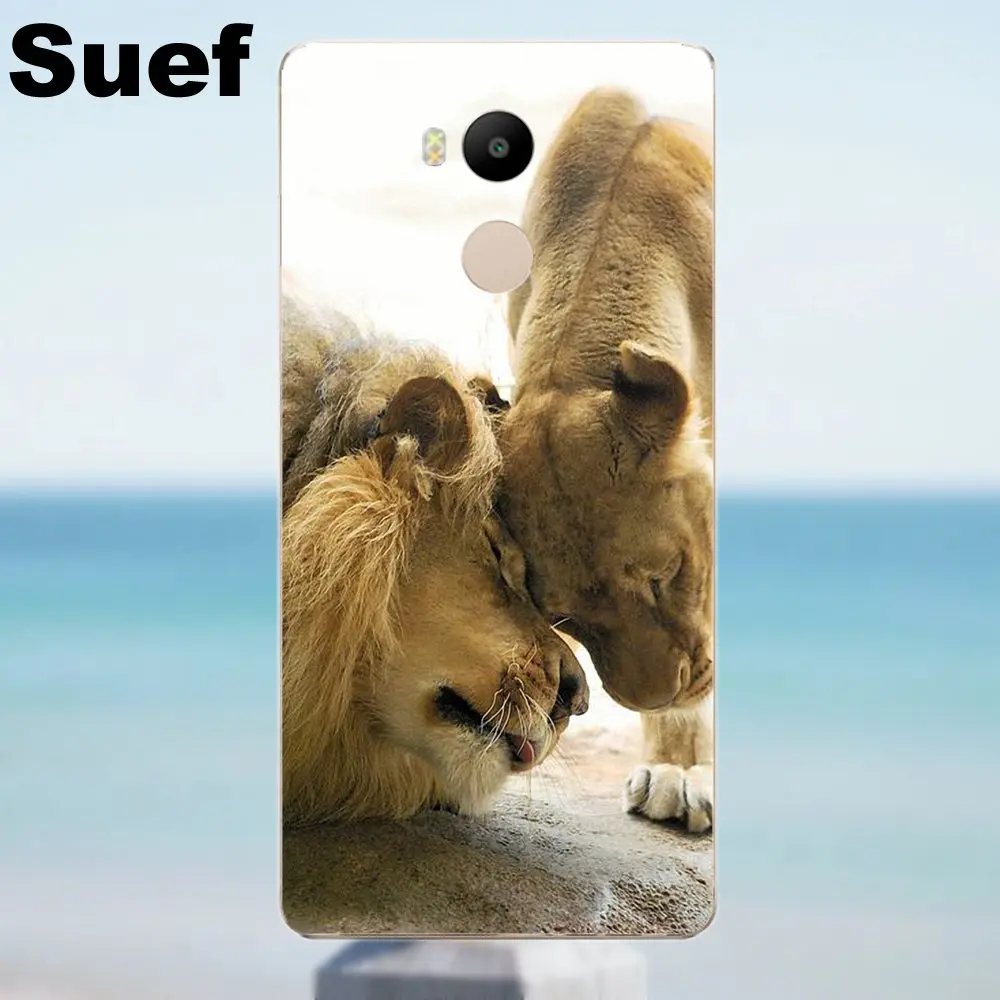Suef Мягкая Мода Король Лев Симба и Нала любовник для Xiaomi Redmi 4 3 3S Pro Mi3 Mi4 Mi4i Mi4C Mi5 Mi5S Mi
