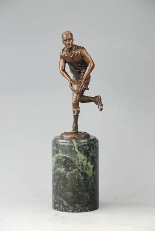 

Sport souvenirs Rugby player bronze statues sales - From Milo TPE-723