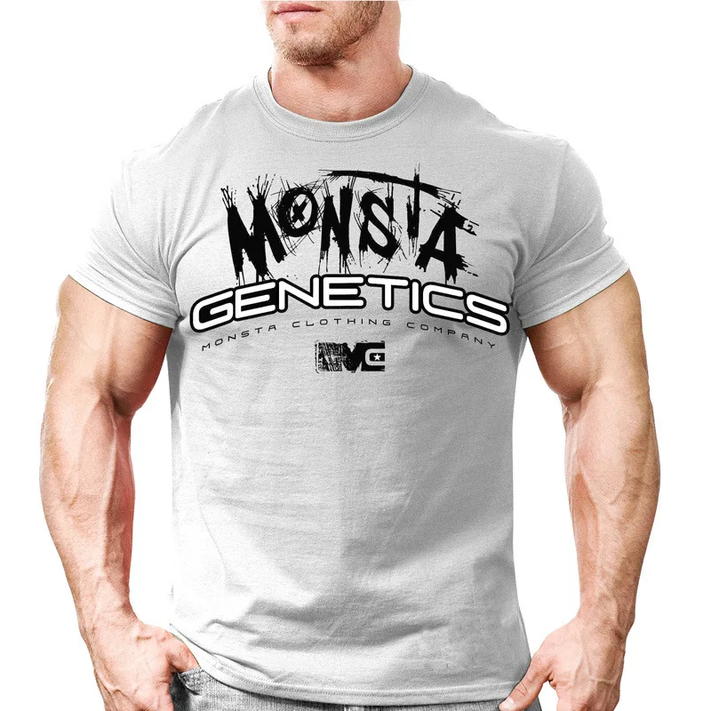 

Men Cotton Fashion brand t shirt Personality Print Tops Casual Slim Tees Tops Male Gyms Fitness Bodybuilding Clothing 3XL