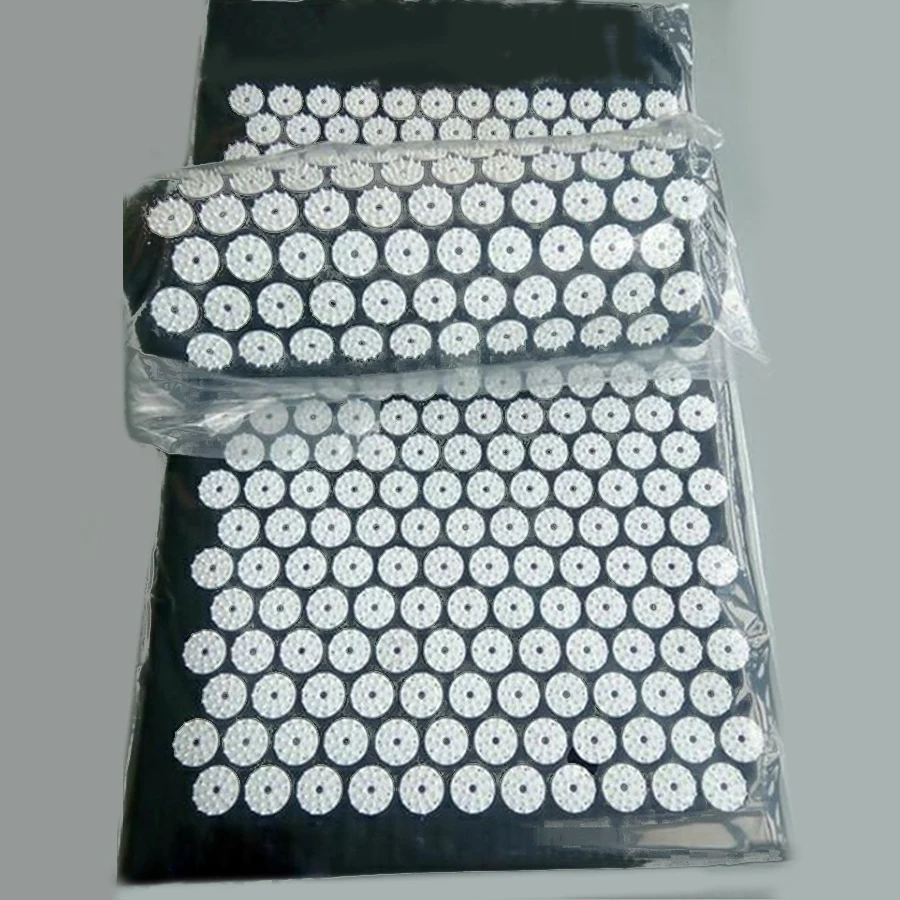Acupuncture spike yoga mat body massager cushion acupressure mat relieve back neck pain with pillow shiatsu relieve stress Relax Acupuncture spike yoga mat body massager cushion acupressure mat relieve back neck pain with pillow shiatsu relieve stress Relax