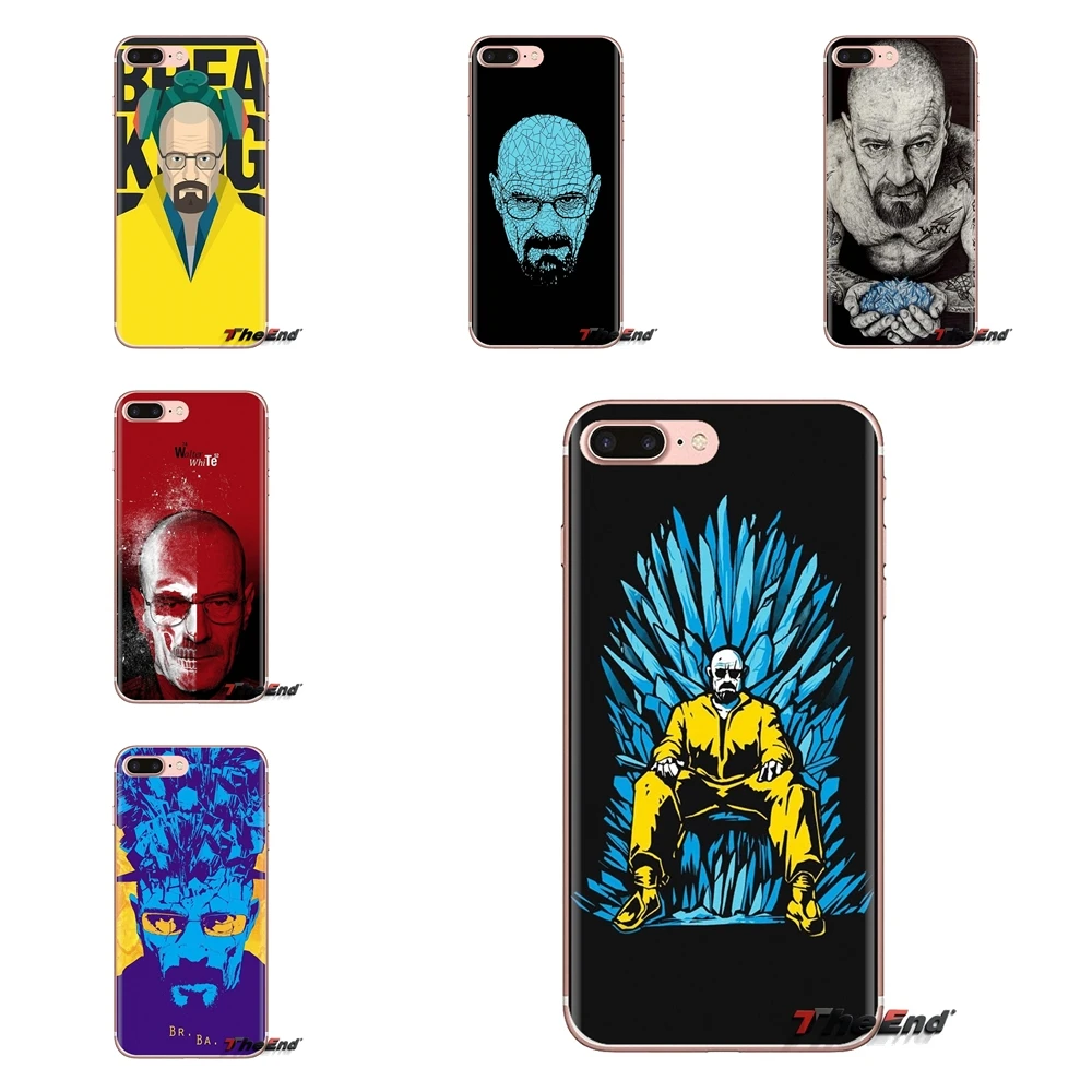 Для Xiaomi Mi4 Mi5 Mi5S Mi6 Mi A1 A2 5X 6X 8 9 Lite SE Pro Max Mix 2 3 2S Breaking Bad Walter белый прозрачный мягкий ТПУ