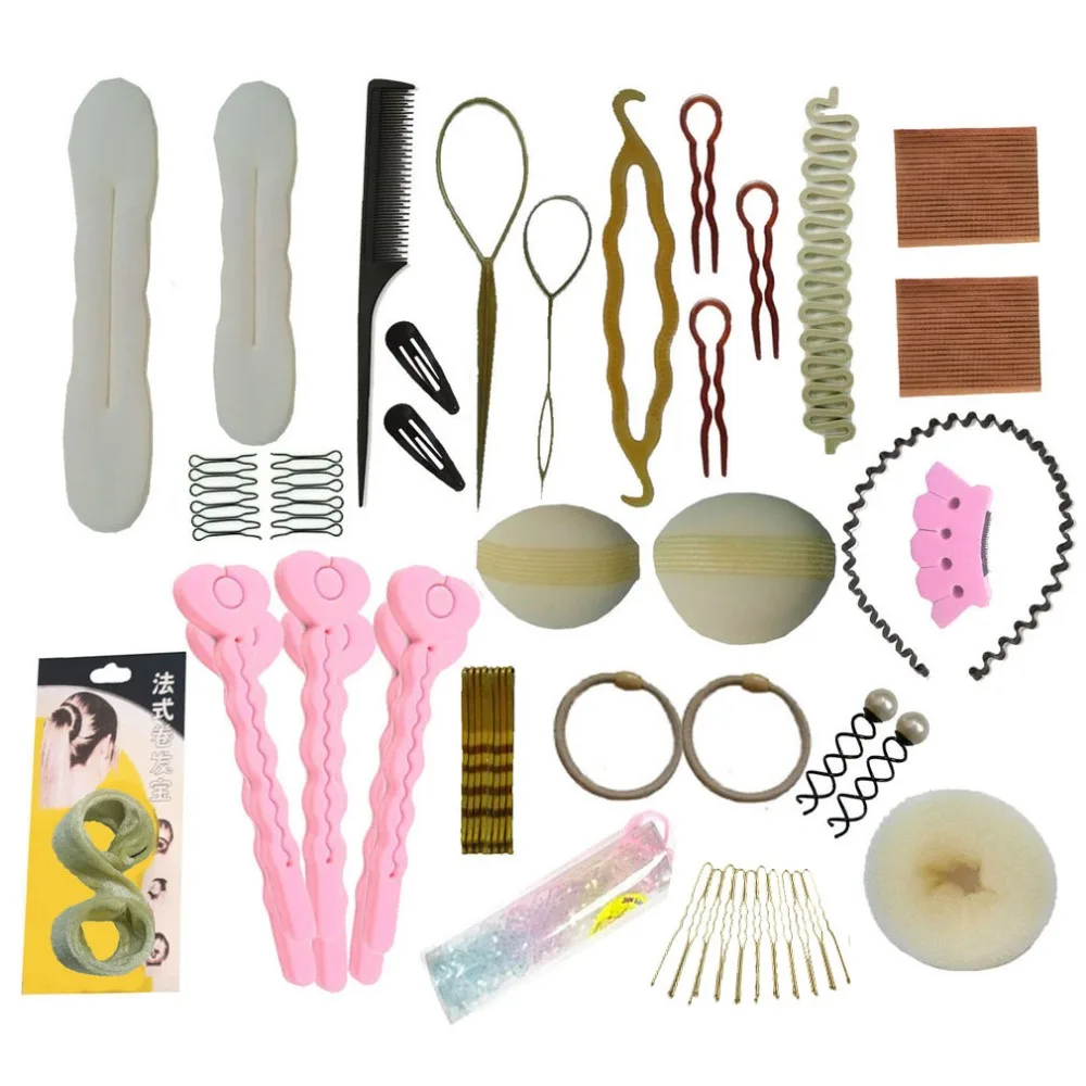Furling Girl New Fashion Blonde Hair Tools Bun Maker Hair Styling