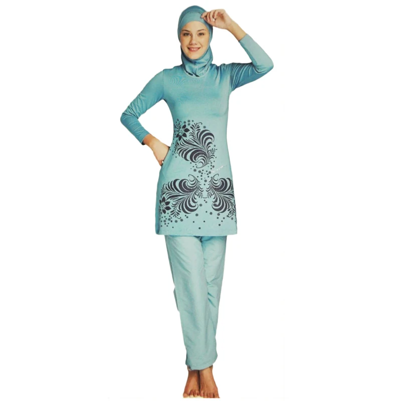 Женский исламский хиджаб-купальник купальный бренд мусульманmah мусульманские купальники скромная одежда скромный Буркини плюс размер