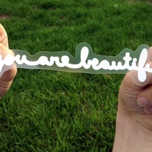 Штамп на заказ вырезанная прозрачная виниловая наклейка s, УФ устойчивая и наружная прозрачная наклейка- PX8058