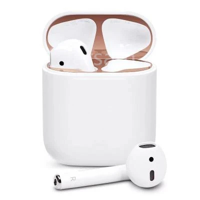 

sale Metal Dust Guard sticker for Apple AirPods 2 Case Cover Dust-proof Protective Sticker Skin Protector AirPods Accessories