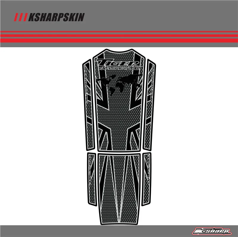 3D наклейка ADESIVI наклейка эмблема защитный Танк Pad Cas cap для Triumph Explorer tiger 1200 2012 2013 - Цвет: K-YG-TRI-TIG12-11