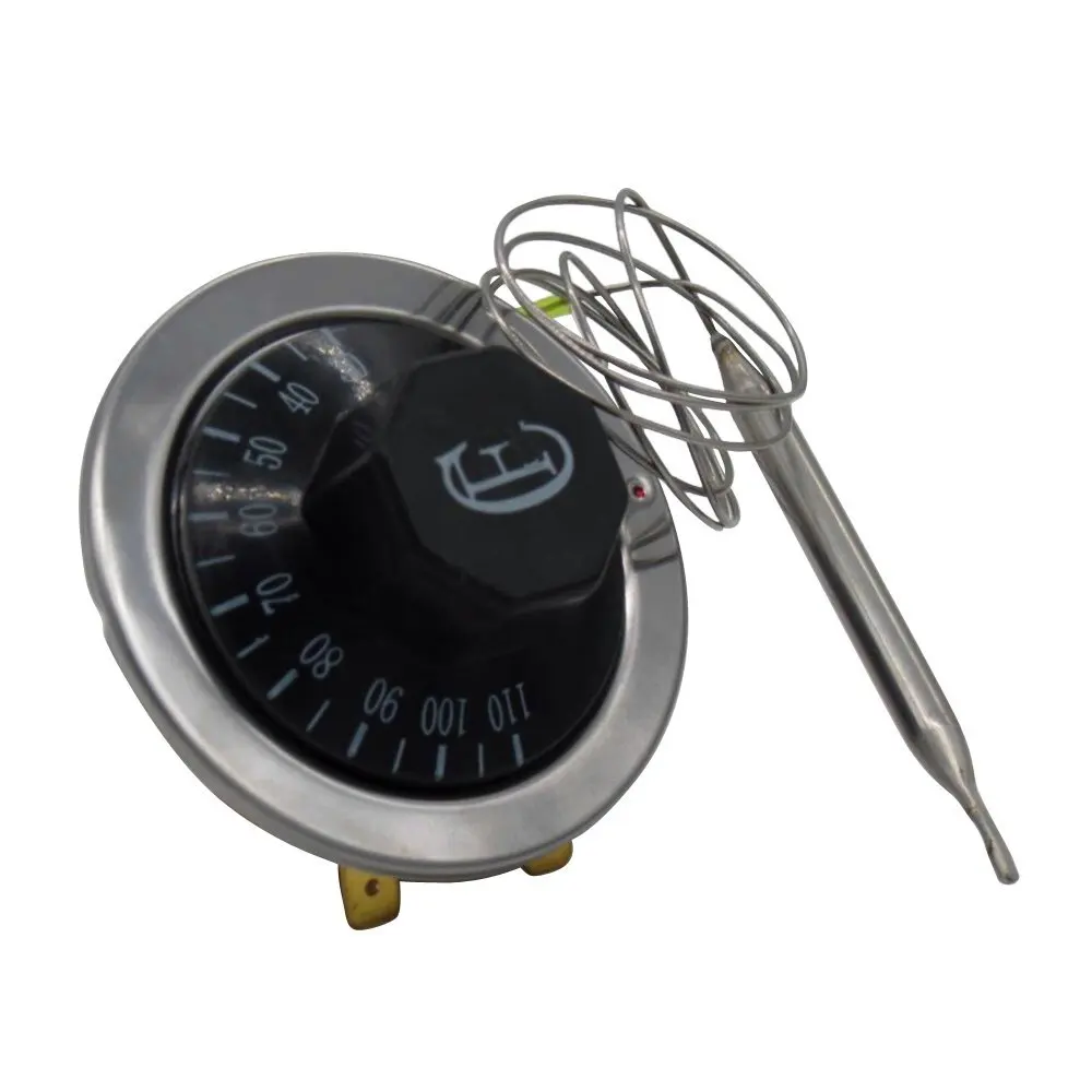 

Thermostat AC220V 16A Dial Temperature Control Switch sensor for Electric Oven 30-110C Dial Specially Designed Thermocouple