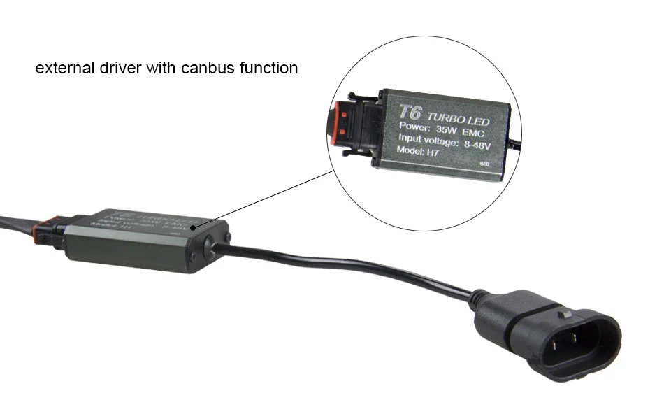 Супер яркий дизайн T6 типа турбо H3 35 W 3600lm светодиоды с чипом CSP plug& play ближнего света, лампа для противотуманной фары 6000 K передние фары hid сменный