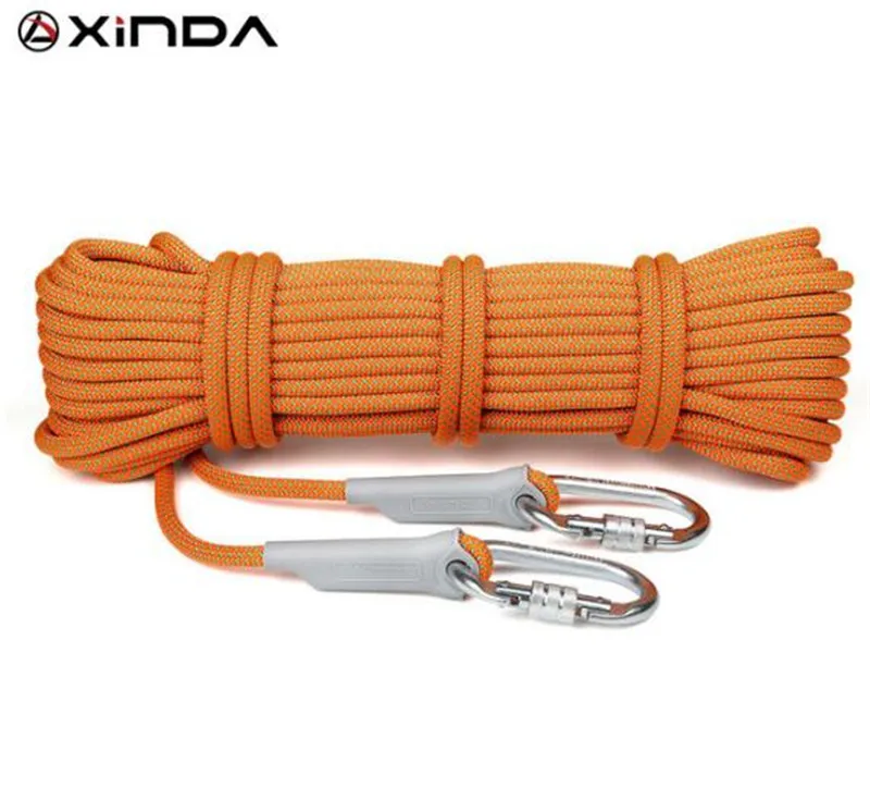 

XINDA 10m Professional Rock Climbing Rope 10.5mm Diameter 25KN High Strength Downhill Survival Safety Climbing