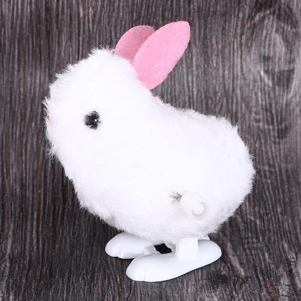 Children New Hopping Wind-Up Hot Bunny Animal  Toy Plastic  Mechanical  Cute 