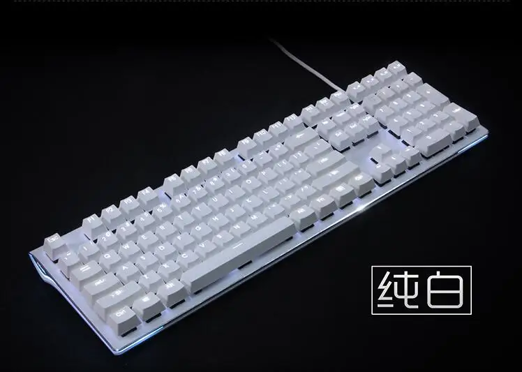 61 PBT keycap для механической клавиатуры с подсветкой, синий, серый, красный, светодиодный, светящийся, полупрозрачный, keycap cherry mx 87 104 poker