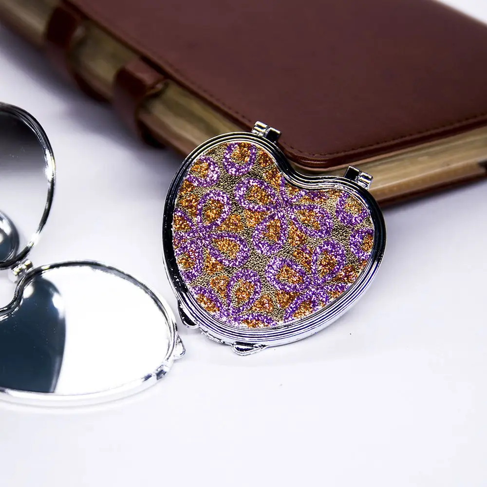 Зеркало для макияжа карманный портативный складной двухсторонний зеркальный мини-косметический инструмент для гриля компактное маленькое карманное зеркало женский подарок