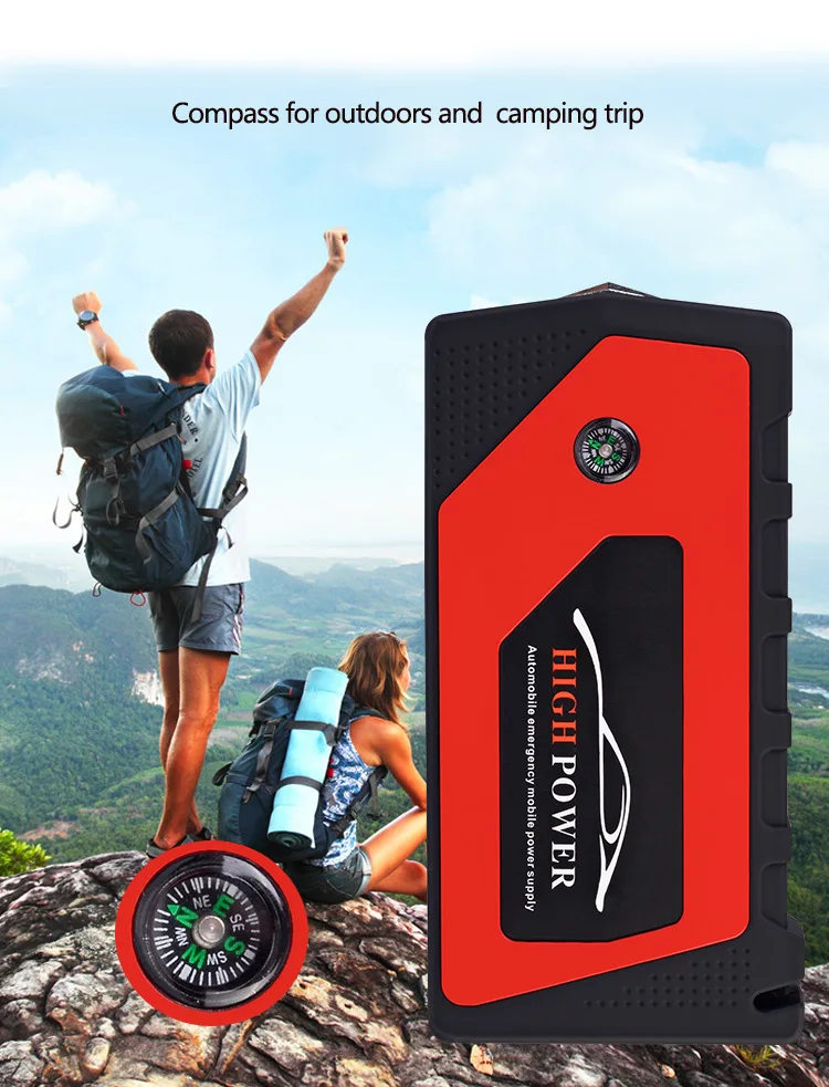 Новый многофункциональный стартер 69800mAh 12V 4USB 600A Портативный Автомобильный