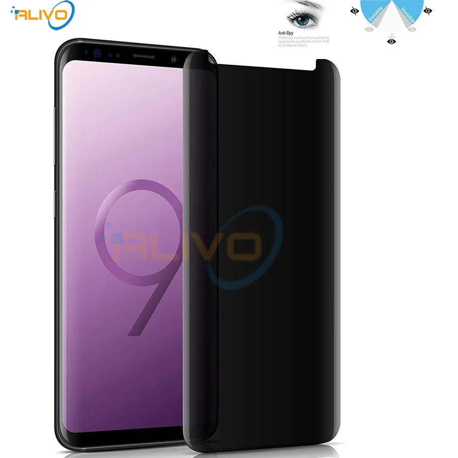 

For Note 9 Premium Real Tempered Glass Privacy Anti-Spy Screen Protector Cover Anti Spy film For Samsung Galaxy S9 S8 S7 S6 Edge