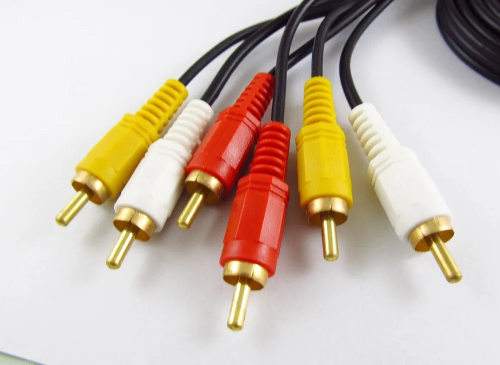 10 шт. 5 футов 3 RCA папа (L + R V) к мужской композитный удлинитель AV Аудио Видео DVD