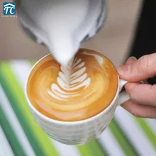 Масштабная чашка с цветами из нержавеющей стали с 304 наконечниками цилиндрическая вспениватель для кофе латте художественные кружки для молока кувшины для капучино кофе война
