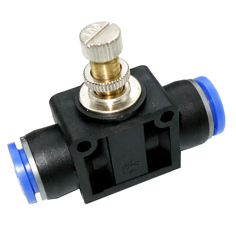 Пневматический клапан управления скоростью 4 6 8 10 12 мм OD|speed control valve|air pneumaticpneumatic flow
