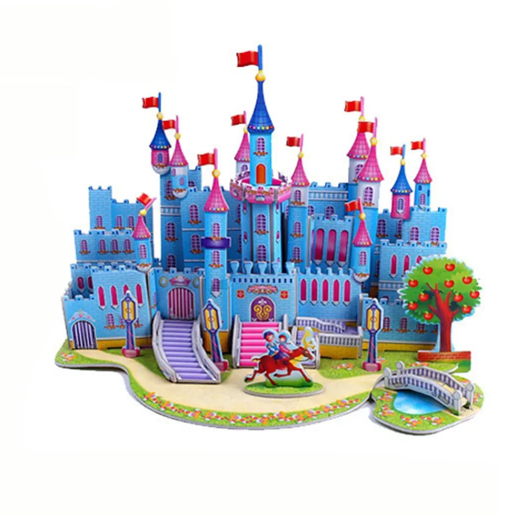 3D головоломка DIY модель игрушки Дети бумага для ручного творчества Строительные блоки Набор