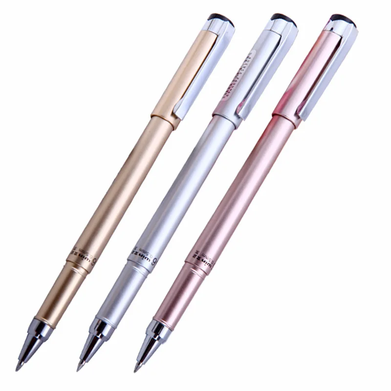 

1PC High Quality Solid Color Black Ink Unisex Pen 0.5mm Needle Gel Pen Office Learning Writing Pen School Supply