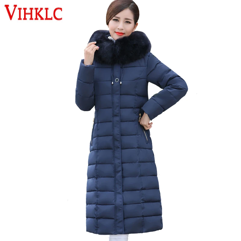Long Manteau rembourré Haute La red Coton Plus Hiver A690 Capuchon Fourrure Qualité À De Mince 5xl Épaissir Parkas Col green 2017 gray Black Femme Taille Xl wwxZfCq8z
