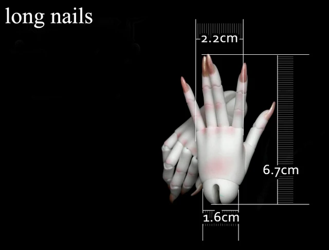 HeHe BJD 1/3 female articulated hands veins  for 1/3 female Dolls 5