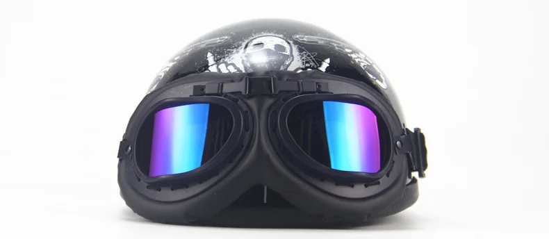 Винтажные мотоциклетные шлемы с открытым лицом