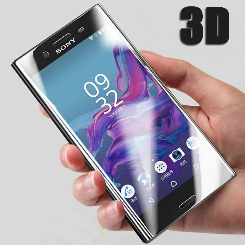 3D полное покрытие экрана, Защитное стекло для sony Xperia XA XA1, Ультра защитный чехол, изогнутое закаленное стекло для sony XA2 plus, пленка 9h