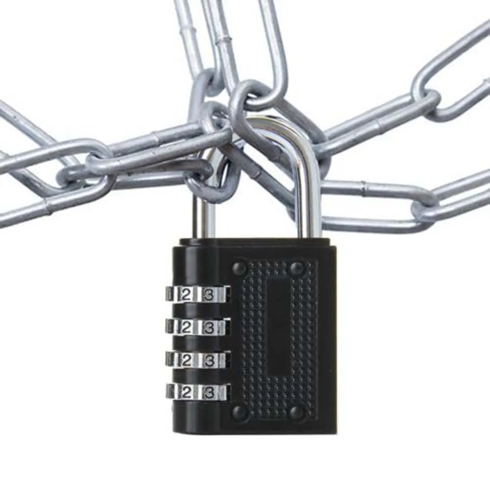 

High Quality Padlock Solid Brass Lock 4 Dial Digit Combination Password Secret Code for Gym Outdoor Locker Case Padlock