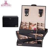 Large PU Casket Faux Leather Jewelry Packaging Display