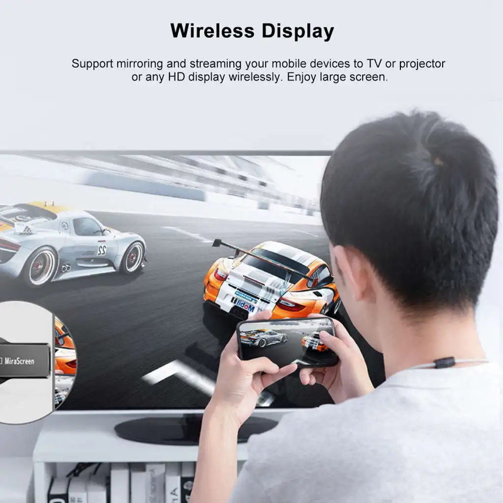 Mirascreen Tv Stick E5M беспроводной ключ доступа к Tv приемник для Hdtv 2,4G, Wi-Fi, 1080P Dlna обмена потоковыми мультимедийными данными(Airplay Зеркальное отображение Tv Stick приемник