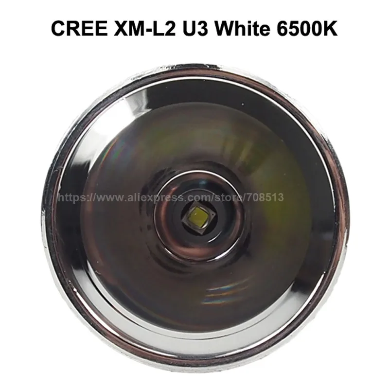 Cree XM-L2 U3 белый 6500 K/нейтральный белый 4500K 1000 люмен 8,4 V светодиодный Drop-in для TrustFire T1/TR-500 фонарик(диаметр. 53 мм