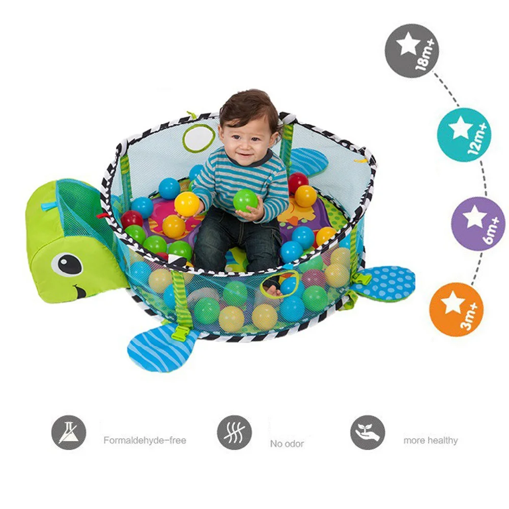  Baby Play Mat 0-1 Year Game Tapete Infantil Educational Crawling Mat Play Gym Cartoon Blanket Ball 