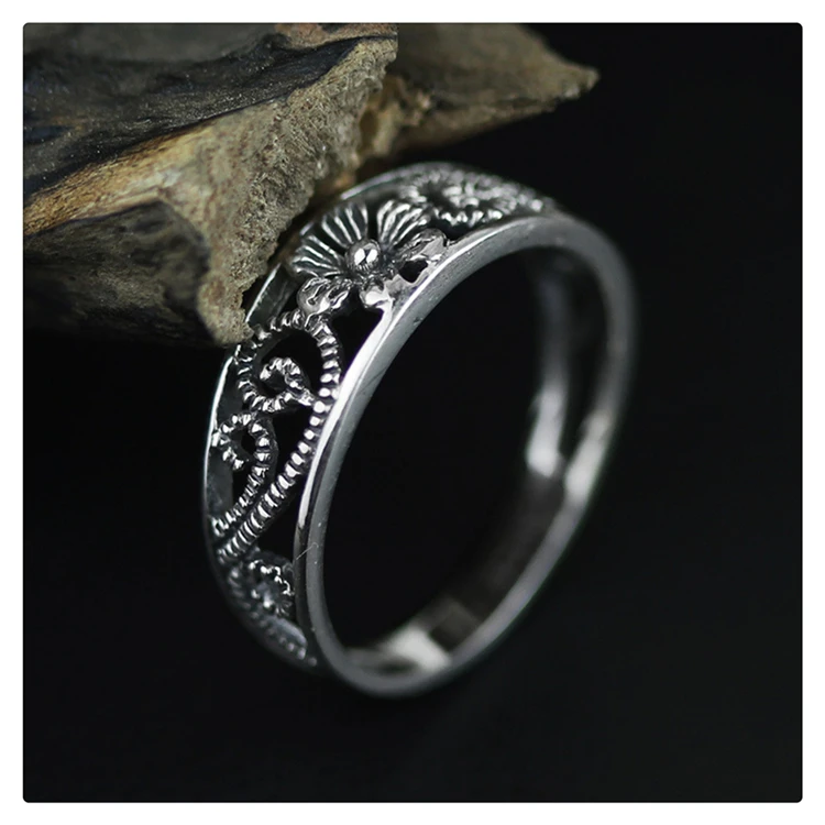 Elegant Retro Tai Silver Ring. Real 925 Sterling Silver Good Quality