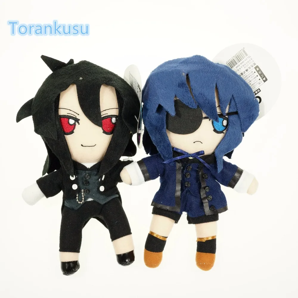 Black Butler Kuroshits Plush Toys Ciel Sebastian Michaelis Soft Stuffed Doll 25cm Black Butler Plush Toys ST03