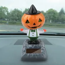 Новое поступление года! Танцующая игрушка на солнечных батареях для Хэллоуина, качающаяся анимированная игрушка, танцующая игрушка, декор для автомобиля ju20