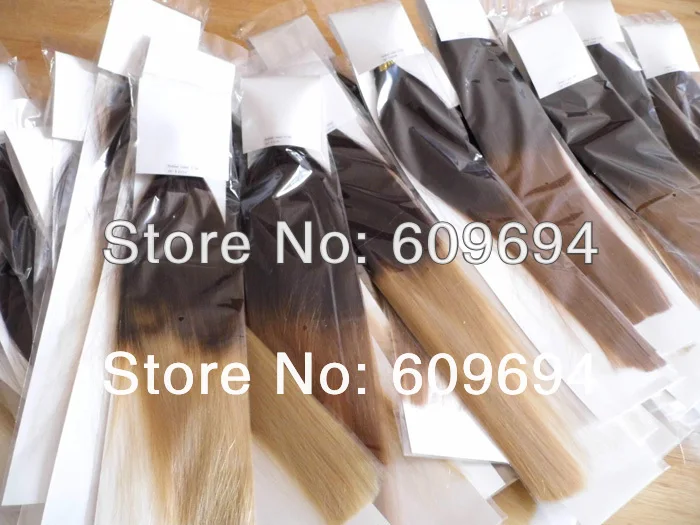 Italian Keratin Fusion Nail U Tip Ombre Two Tone Dip Dye Hair