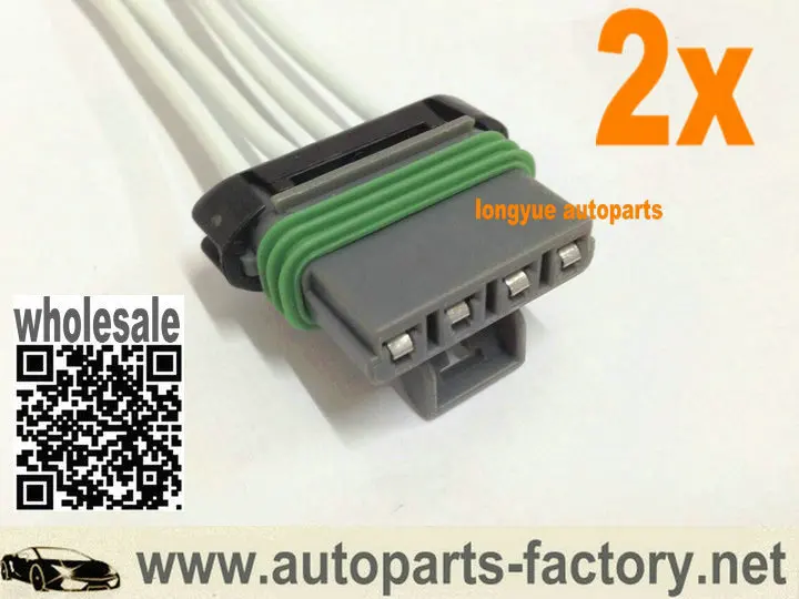 

longyue 2pcs Blower Motor Resistor Connector wiring harness 6