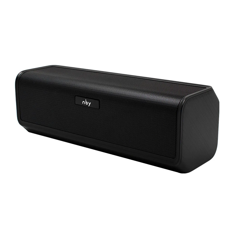 Black Nby 6690 портативный Bluetooth динамик 10 Вт подставка 4D стерео беспроводной динамик с fm-приемником динамик s компьютер бас Поддержка TF AUX USB - Цвет: Black